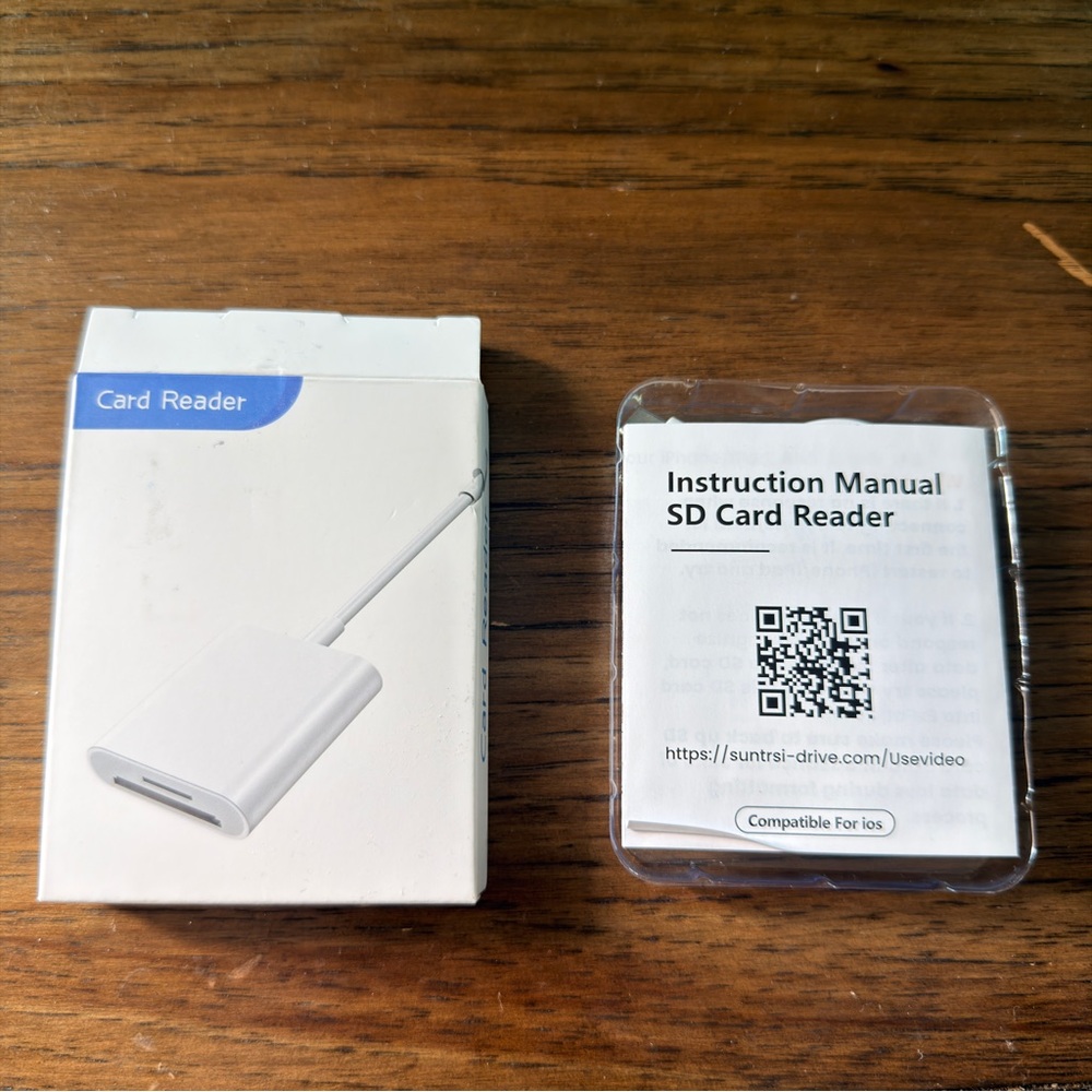 BRAND NEW White SD Card Reader